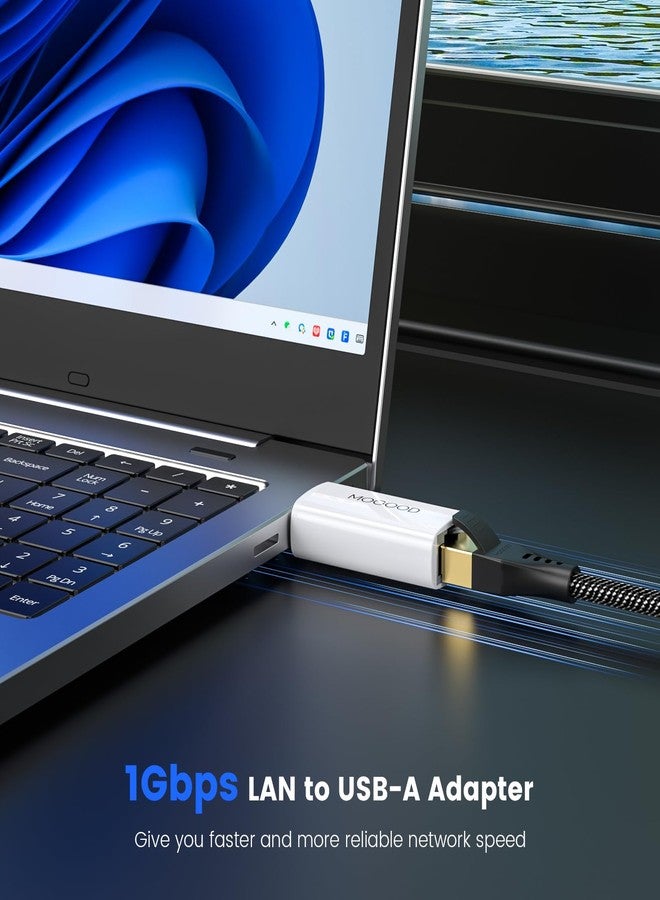 MOGOOD USB3.0 Ethernet Adapter - Gigabit LAN USB Network Adapter for TV, Chromebook, Laptop, Windows, Mac OS, Surface Pro - Image 2